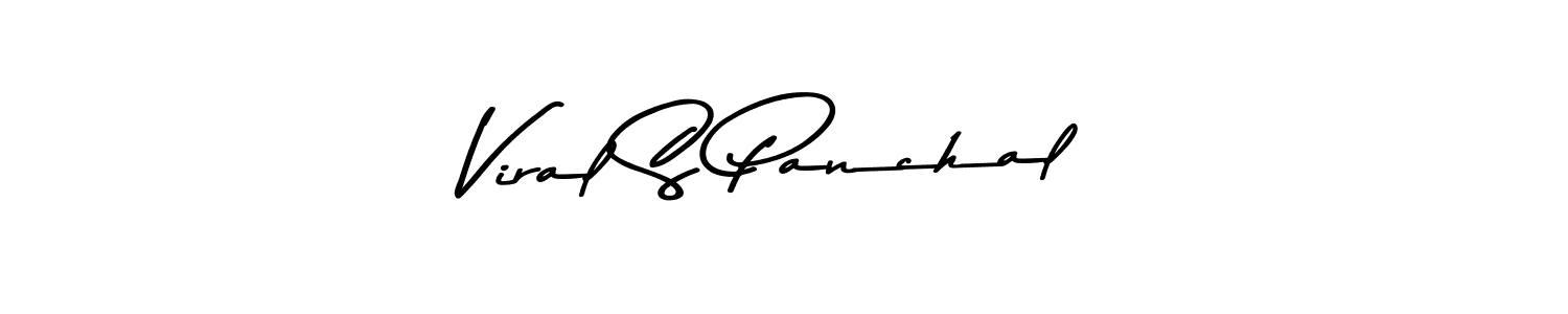 Design your own signature with our free online signature maker. With this signature software, you can create a handwritten (Asem Kandis PERSONAL USE) signature for name Viral S Panchal. Viral S Panchal signature style 9 images and pictures png