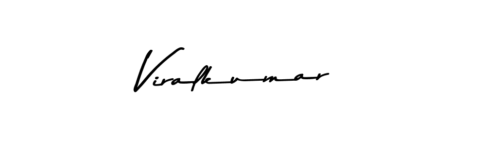 Make a beautiful signature design for name Viralkumar. With this signature (Asem Kandis PERSONAL USE) style, you can create a handwritten signature for free. Viralkumar signature style 9 images and pictures png