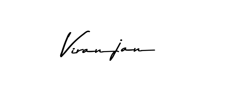 Create a beautiful signature design for name Viranjan. With this signature (Asem Kandis PERSONAL USE) fonts, you can make a handwritten signature for free. Viranjan signature style 9 images and pictures png