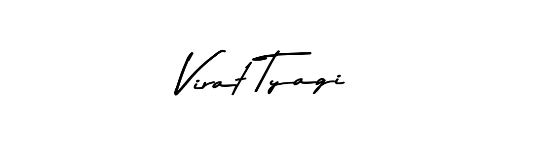 Make a beautiful signature design for name Virat Tyagi. With this signature (Asem Kandis PERSONAL USE) style, you can create a handwritten signature for free. Virat Tyagi signature style 9 images and pictures png