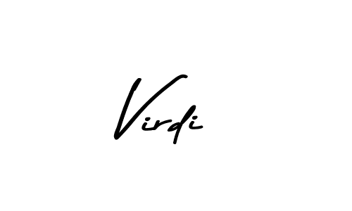 How to make Virdi name signature. Use Asem Kandis PERSONAL USE style for creating short signs online. This is the latest handwritten sign. Virdi signature style 9 images and pictures png