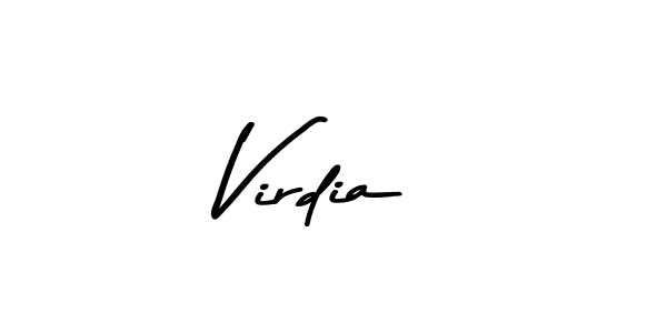 Virdia stylish signature style. Best Handwritten Sign (Asem Kandis PERSONAL USE) for my name. Handwritten Signature Collection Ideas for my name Virdia. Virdia signature style 9 images and pictures png