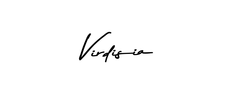 You should practise on your own different ways (Asem Kandis PERSONAL USE) to write your name (Virdisia) in signature. don't let someone else do it for you. Virdisia signature style 9 images and pictures png