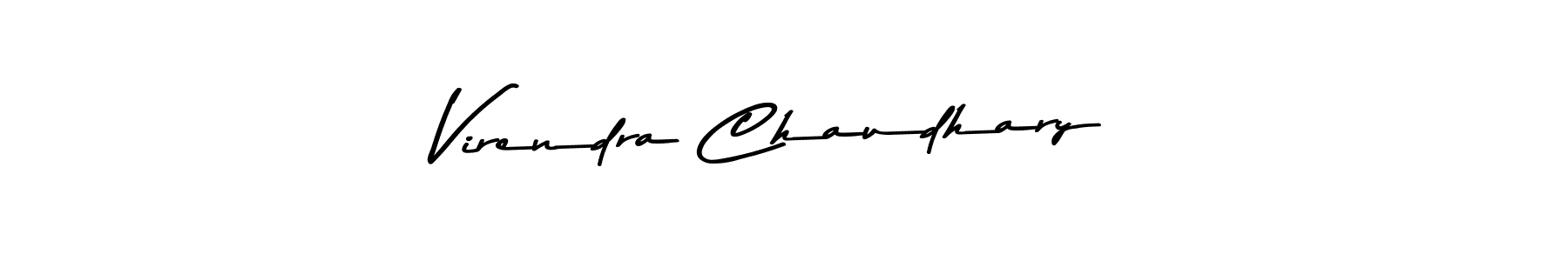 Design your own signature with our free online signature maker. With this signature software, you can create a handwritten (Asem Kandis PERSONAL USE) signature for name Virendra Chaudhary. Virendra Chaudhary signature style 9 images and pictures png