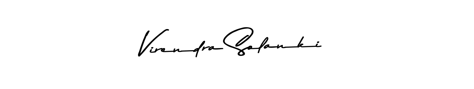 Design your own signature with our free online signature maker. With this signature software, you can create a handwritten (Asem Kandis PERSONAL USE) signature for name Virendra Solanki. Virendra Solanki signature style 9 images and pictures png
