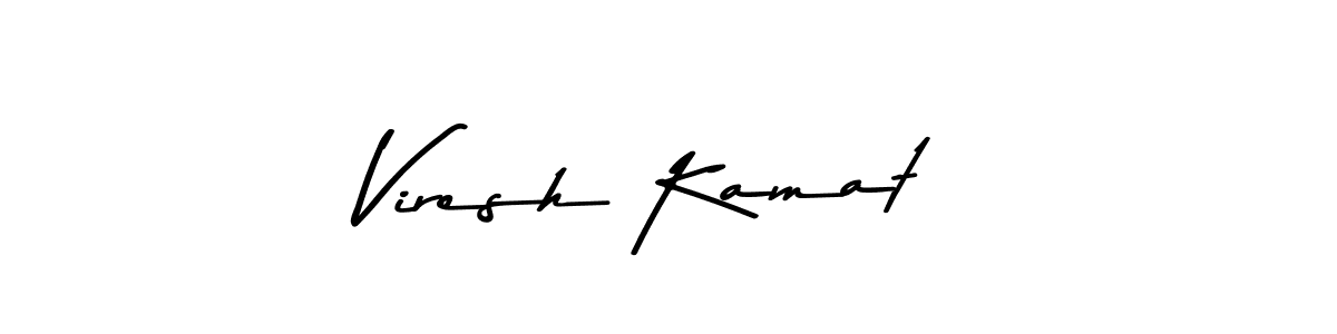 Make a beautiful signature design for name Viresh Kamat. Use this online signature maker to create a handwritten signature for free. Viresh Kamat signature style 9 images and pictures png