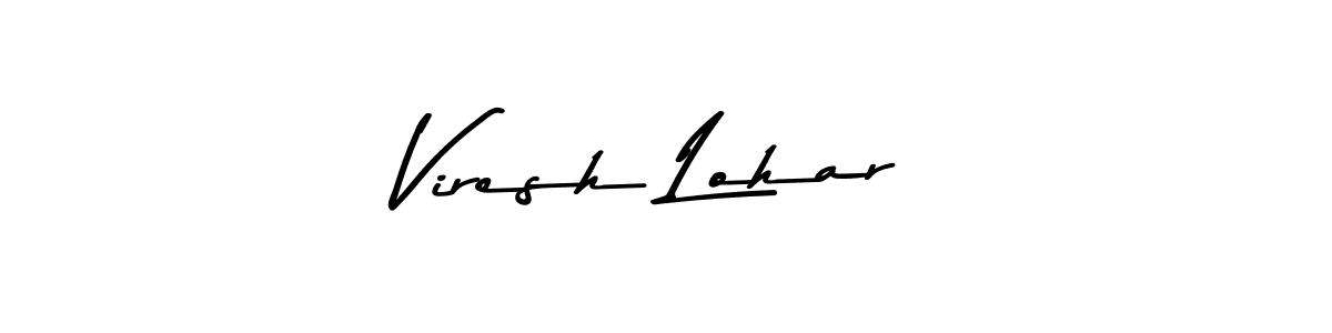 This is the best signature style for the Viresh Lohar name. Also you like these signature font (Asem Kandis PERSONAL USE). Mix name signature. Viresh Lohar signature style 9 images and pictures png