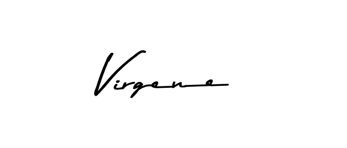 How to make Virgene name signature. Use Asem Kandis PERSONAL USE style for creating short signs online. This is the latest handwritten sign. Virgene signature style 9 images and pictures png