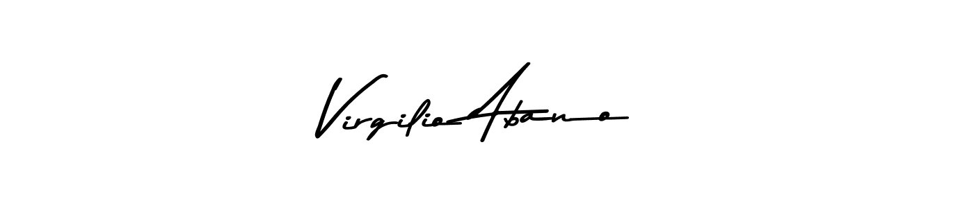 Virgilio Abano stylish signature style. Best Handwritten Sign (Asem Kandis PERSONAL USE) for my name. Handwritten Signature Collection Ideas for my name Virgilio Abano. Virgilio Abano signature style 9 images and pictures png