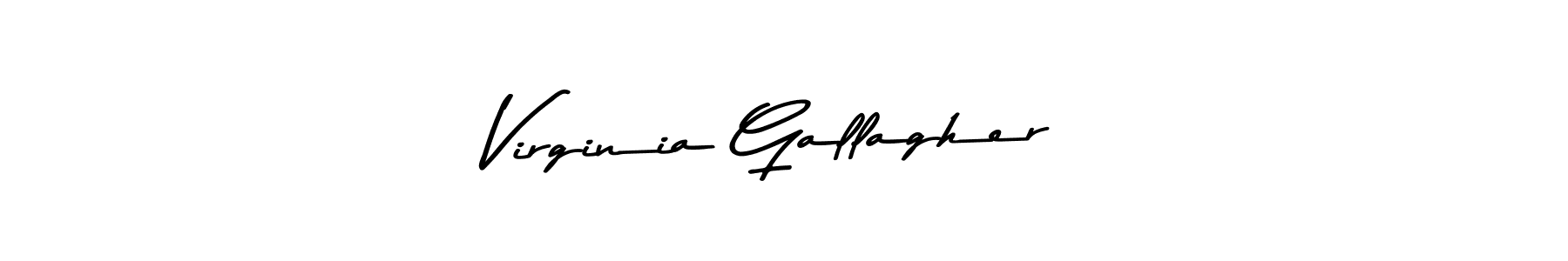 Make a beautiful signature design for name Virginia Gallagher. With this signature (Asem Kandis PERSONAL USE) style, you can create a handwritten signature for free. Virginia Gallagher signature style 9 images and pictures png
