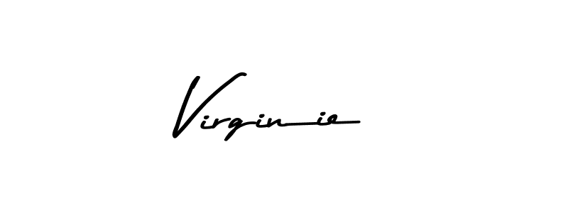 Use a signature maker to create a handwritten signature online. With this signature software, you can design (Asem Kandis PERSONAL USE) your own signature for name Virginie. Virginie signature style 9 images and pictures png