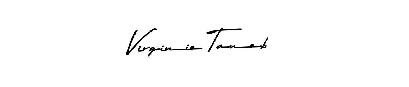 Make a beautiful signature design for name Virginio Tanob. Use this online signature maker to create a handwritten signature for free. Virginio Tanob signature style 9 images and pictures png