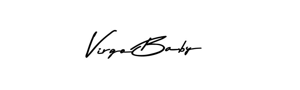 How to make Virgo Baby name signature. Use Asem Kandis PERSONAL USE style for creating short signs online. This is the latest handwritten sign. Virgo Baby signature style 9 images and pictures png
