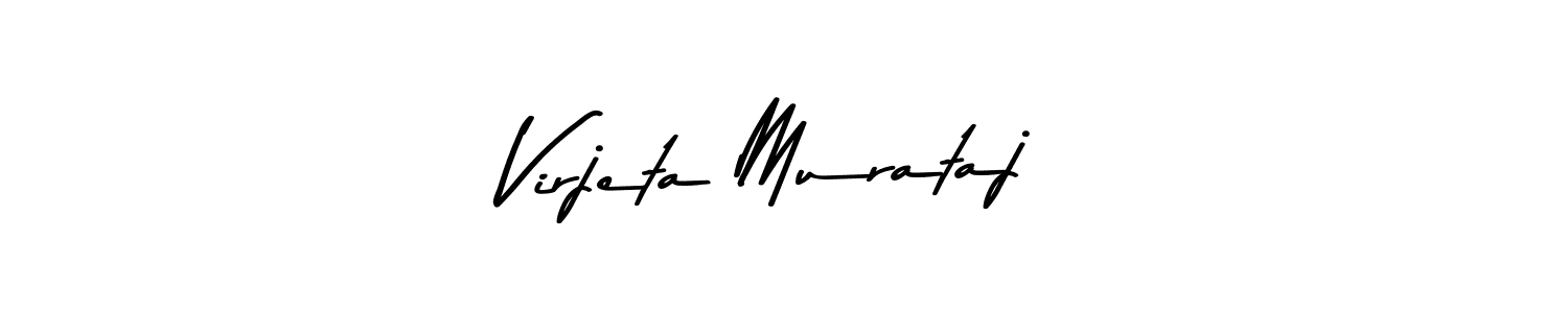Make a beautiful signature design for name Virjeta Murataj. With this signature (Asem Kandis PERSONAL USE) style, you can create a handwritten signature for free. Virjeta Murataj signature style 9 images and pictures png