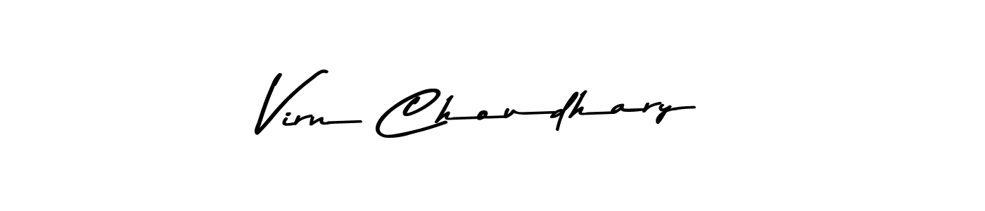 Virn Choudhary stylish signature style. Best Handwritten Sign (Asem Kandis PERSONAL USE) for my name. Handwritten Signature Collection Ideas for my name Virn Choudhary. Virn Choudhary signature style 9 images and pictures png