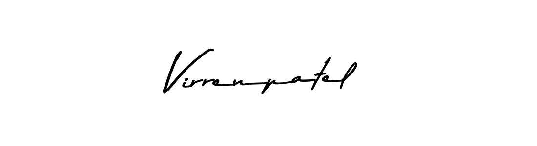 Virrenpatel stylish signature style. Best Handwritten Sign (Asem Kandis PERSONAL USE) for my name. Handwritten Signature Collection Ideas for my name Virrenpatel. Virrenpatel signature style 9 images and pictures png