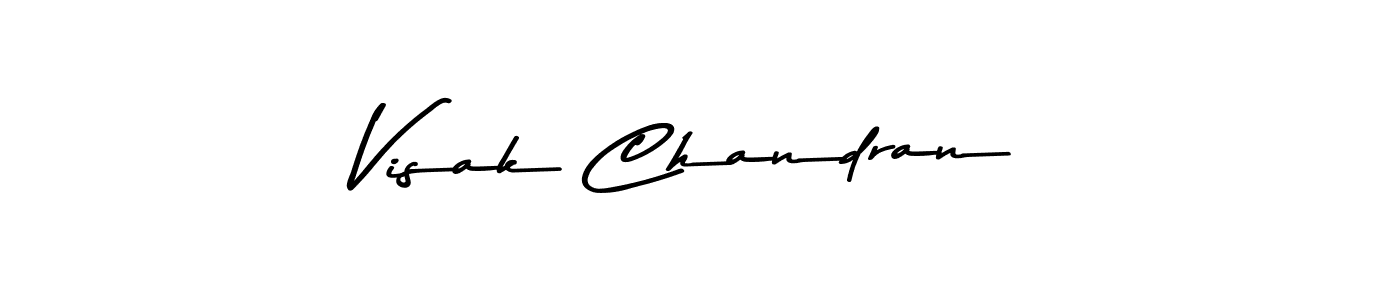 The best way (Asem Kandis PERSONAL USE) to make a short signature is to pick only two or three words in your name. The name Visak Chandran include a total of six letters. For converting this name. Visak Chandran signature style 9 images and pictures png
