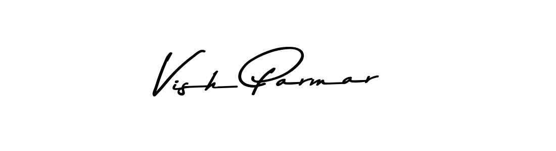 Vish Parmar stylish signature style. Best Handwritten Sign (Asem Kandis PERSONAL USE) for my name. Handwritten Signature Collection Ideas for my name Vish Parmar. Vish Parmar signature style 9 images and pictures png