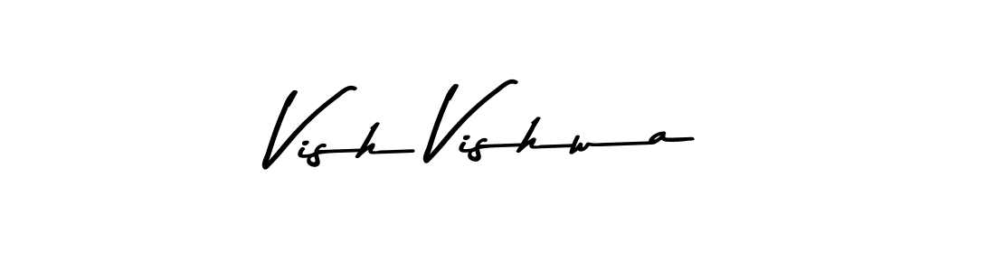 You can use this online signature creator to create a handwritten signature for the name Vish Vishwa. This is the best online autograph maker. Vish Vishwa signature style 9 images and pictures png