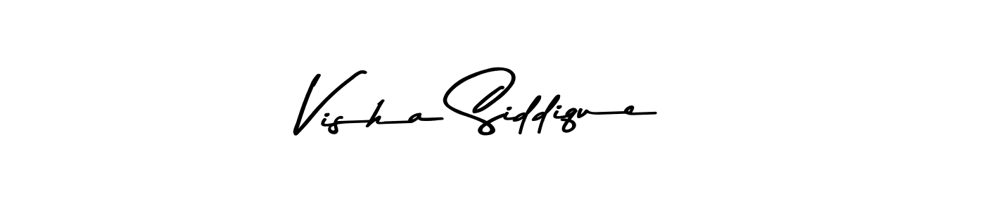 Make a beautiful signature design for name Visha Siddique. Use this online signature maker to create a handwritten signature for free. Visha Siddique signature style 9 images and pictures png