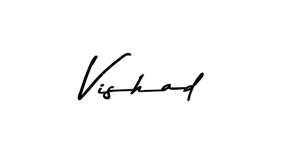 if you are searching for the best signature style for your name Vishad. so please give up your signature search. here we have designed multiple signature styles  using Asem Kandis PERSONAL USE. Vishad signature style 9 images and pictures png