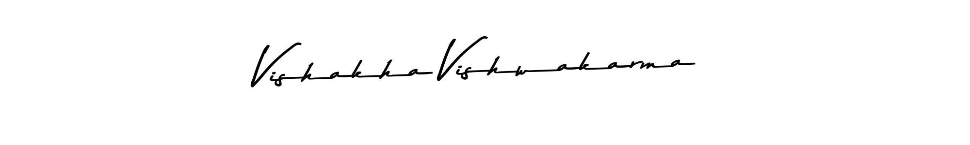 Design your own signature with our free online signature maker. With this signature software, you can create a handwritten (Asem Kandis PERSONAL USE) signature for name Vishakha Vishwakarma. Vishakha Vishwakarma signature style 9 images and pictures png