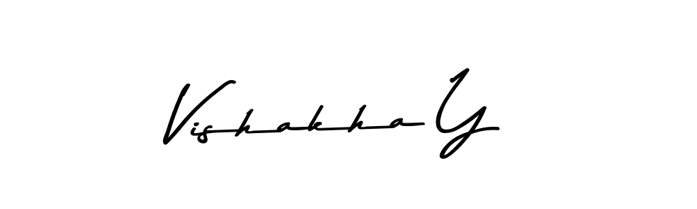 Vishakha Y stylish signature style. Best Handwritten Sign (Asem Kandis PERSONAL USE) for my name. Handwritten Signature Collection Ideas for my name Vishakha Y. Vishakha Y signature style 9 images and pictures png