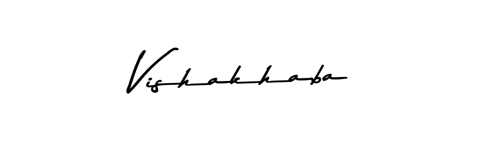 Vishakhaba stylish signature style. Best Handwritten Sign (Asem Kandis PERSONAL USE) for my name. Handwritten Signature Collection Ideas for my name Vishakhaba. Vishakhaba signature style 9 images and pictures png