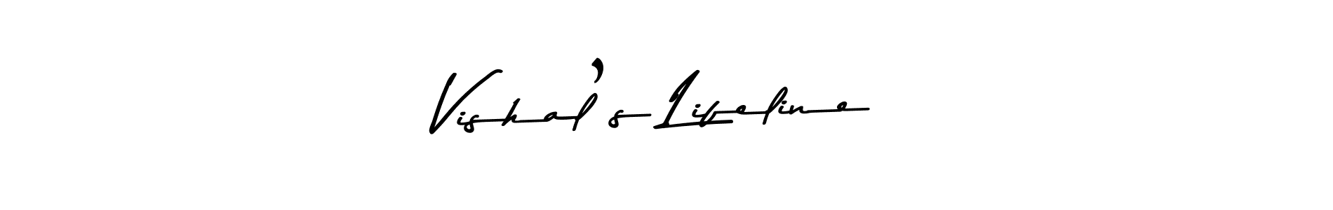 Use a signature maker to create a handwritten signature online. With this signature software, you can design (Asem Kandis PERSONAL USE) your own signature for name Vishal’s Lifeline. Vishal’s Lifeline signature style 9 images and pictures png
