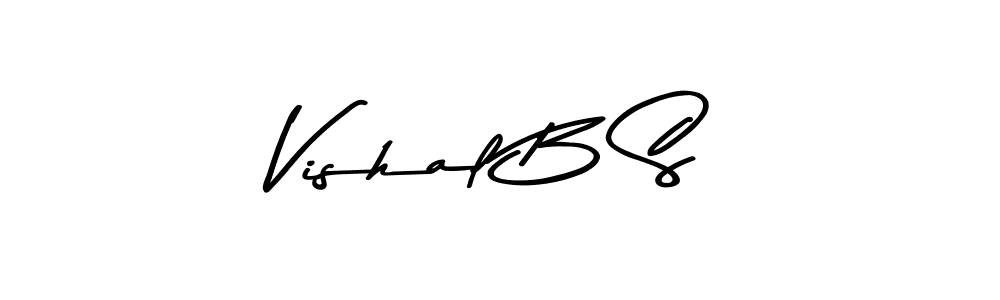 if you are searching for the best signature style for your name Vishal B S. so please give up your signature search. here we have designed multiple signature styles  using Asem Kandis PERSONAL USE. Vishal B S signature style 9 images and pictures png