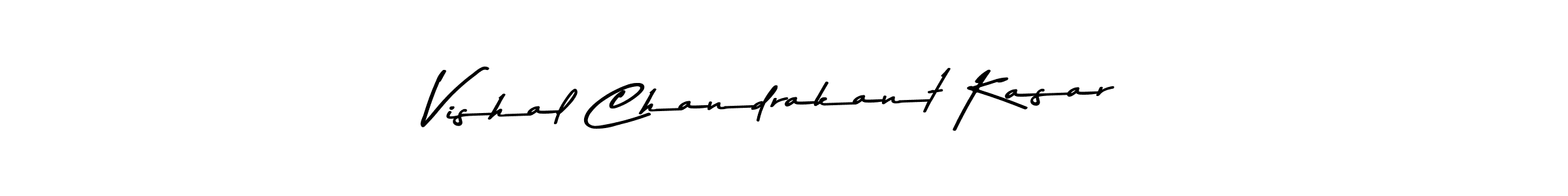 Make a beautiful signature design for name Vishal Chandrakant Kasar. With this signature (Asem Kandis PERSONAL USE) style, you can create a handwritten signature for free. Vishal Chandrakant Kasar signature style 9 images and pictures png