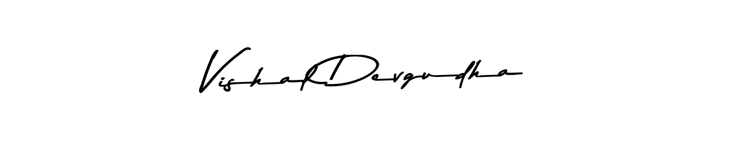 Design your own signature with our free online signature maker. With this signature software, you can create a handwritten (Asem Kandis PERSONAL USE) signature for name Vishal Devgudha. Vishal Devgudha signature style 9 images and pictures png