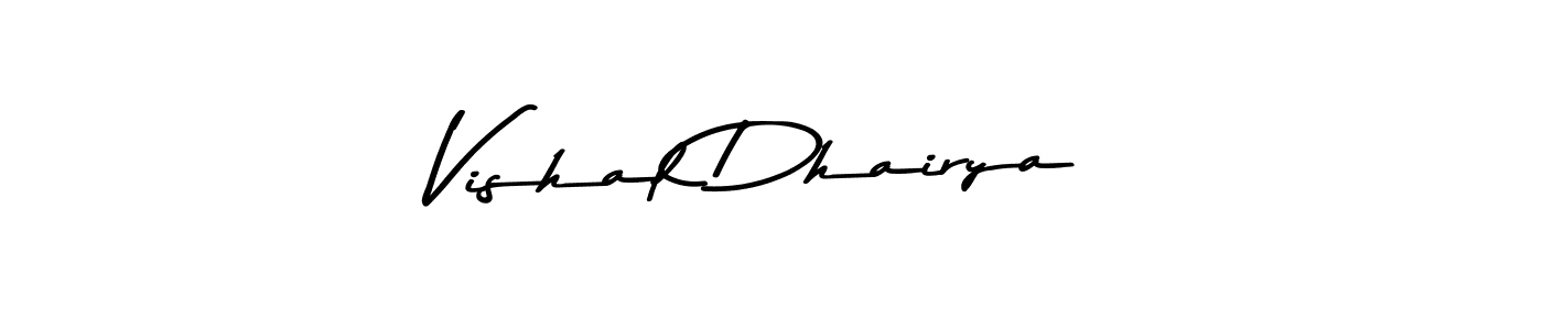 Also You can easily find your signature by using the search form. We will create Vishal Dhairya name handwritten signature images for you free of cost using Asem Kandis PERSONAL USE sign style. Vishal Dhairya signature style 9 images and pictures png