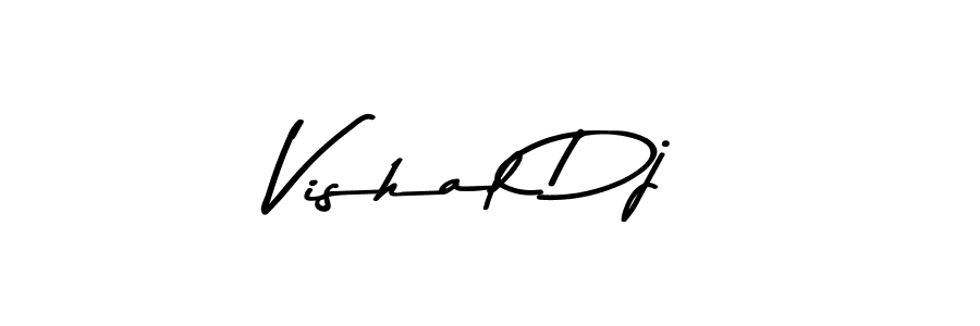 How to make Vishal Dj name signature. Use Asem Kandis PERSONAL USE style for creating short signs online. This is the latest handwritten sign. Vishal Dj signature style 9 images and pictures png