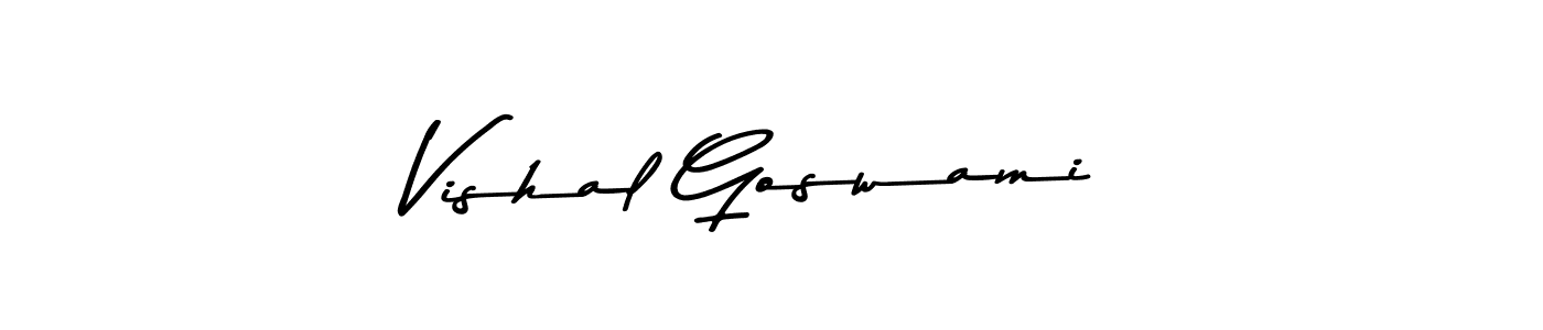How to make Vishal Goswami signature? Asem Kandis PERSONAL USE is a professional autograph style. Create handwritten signature for Vishal Goswami name. Vishal Goswami signature style 9 images and pictures png