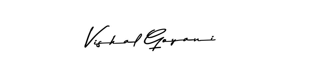 How to make Vishal Goyani signature? Asem Kandis PERSONAL USE is a professional autograph style. Create handwritten signature for Vishal Goyani name. Vishal Goyani signature style 9 images and pictures png