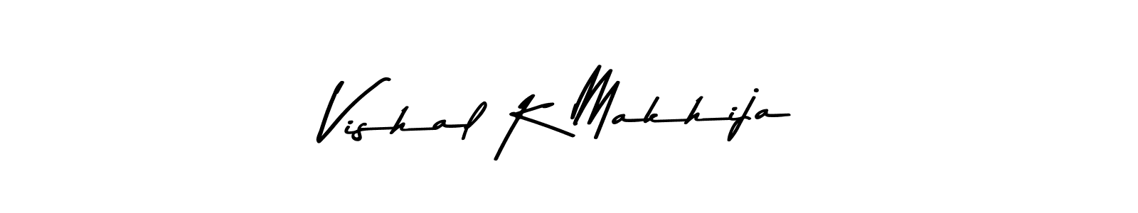 Similarly Asem Kandis PERSONAL USE is the best handwritten signature design. Signature creator online .You can use it as an online autograph creator for name Vishal K Makhija. Vishal K Makhija signature style 9 images and pictures png