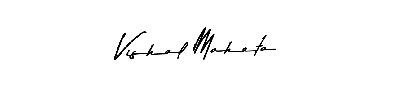 This is the best signature style for the Vishal Maheta name. Also you like these signature font (Asem Kandis PERSONAL USE). Mix name signature. Vishal Maheta signature style 9 images and pictures png