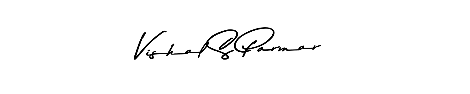 How to make Vishal S Parmar name signature. Use Asem Kandis PERSONAL USE style for creating short signs online. This is the latest handwritten sign. Vishal S Parmar signature style 9 images and pictures png