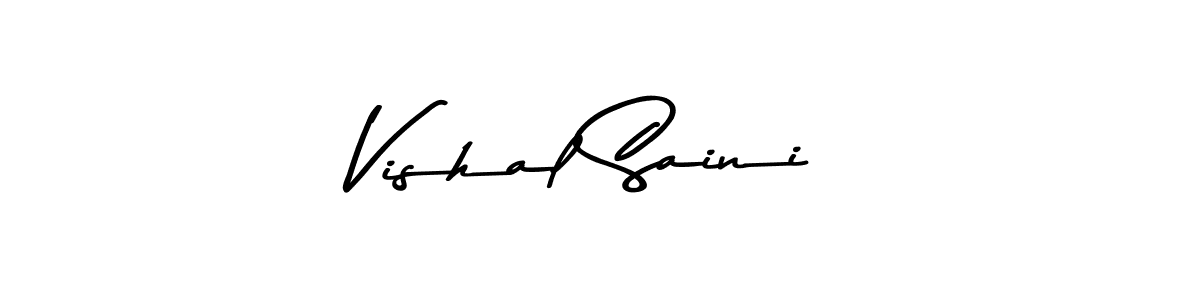 Similarly Asem Kandis PERSONAL USE is the best handwritten signature design. Signature creator online .You can use it as an online autograph creator for name Vishal Saini. Vishal Saini signature style 9 images and pictures png