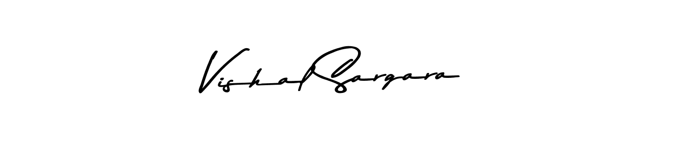 How to make Vishal Sargara signature? Asem Kandis PERSONAL USE is a professional autograph style. Create handwritten signature for Vishal Sargara name. Vishal Sargara signature style 9 images and pictures png