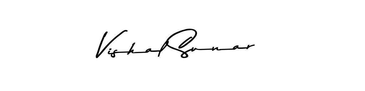 You should practise on your own different ways (Asem Kandis PERSONAL USE) to write your name (Vishal Sunar) in signature. don't let someone else do it for you. Vishal Sunar signature style 9 images and pictures png