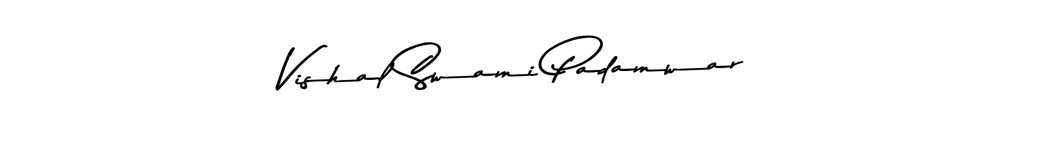 Vishal Swami Padamwar stylish signature style. Best Handwritten Sign (Asem Kandis PERSONAL USE) for my name. Handwritten Signature Collection Ideas for my name Vishal Swami Padamwar. Vishal Swami Padamwar signature style 9 images and pictures png