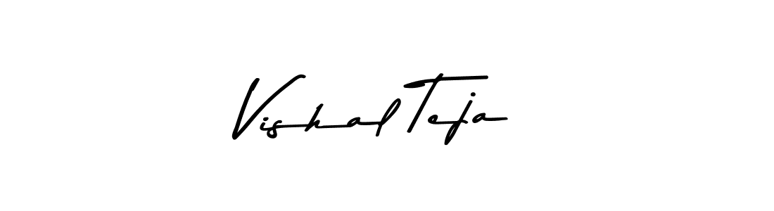 Make a beautiful signature design for name Vishal Teja. With this signature (Asem Kandis PERSONAL USE) style, you can create a handwritten signature for free. Vishal Teja signature style 9 images and pictures png