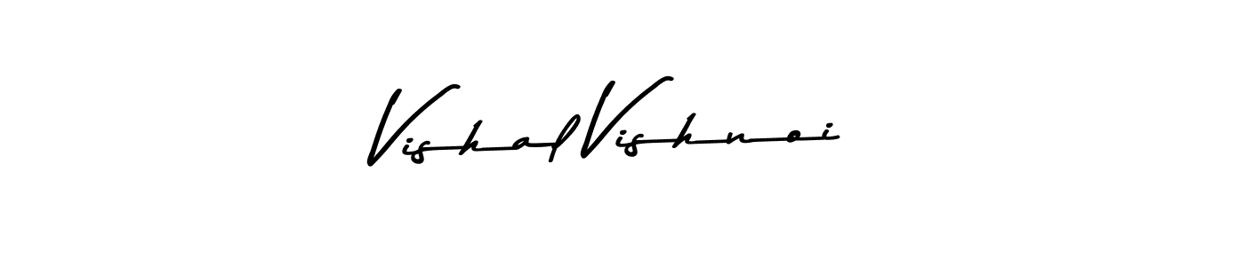 How to make Vishal Vishnoi signature? Asem Kandis PERSONAL USE is a professional autograph style. Create handwritten signature for Vishal Vishnoi name. Vishal Vishnoi signature style 9 images and pictures png
