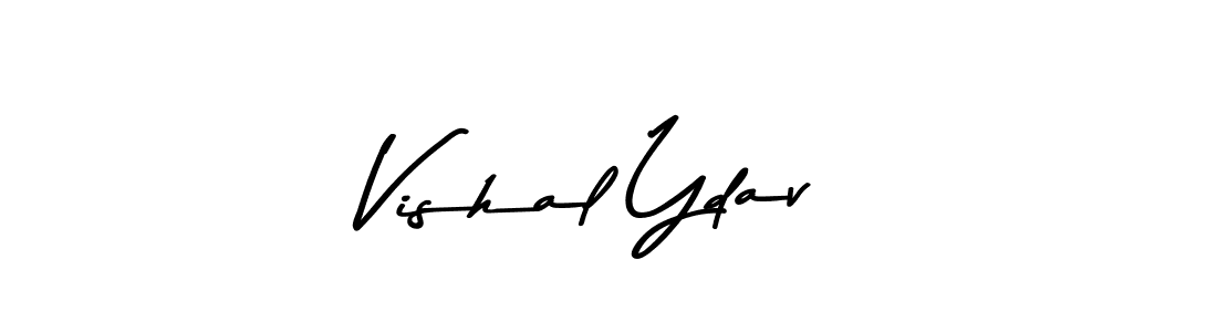 How to make Vishal Ydav name signature. Use Asem Kandis PERSONAL USE style for creating short signs online. This is the latest handwritten sign. Vishal Ydav signature style 9 images and pictures png