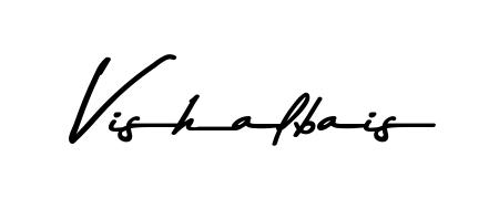 Also we have Vishalbais name is the best signature style. Create professional handwritten signature collection using Asem Kandis PERSONAL USE autograph style. Vishalbais signature style 9 images and pictures png