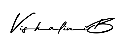 Use a signature maker to create a handwritten signature online. With this signature software, you can design (Asem Kandis PERSONAL USE) your own signature for name Vishalini B. Vishalini B signature style 9 images and pictures png