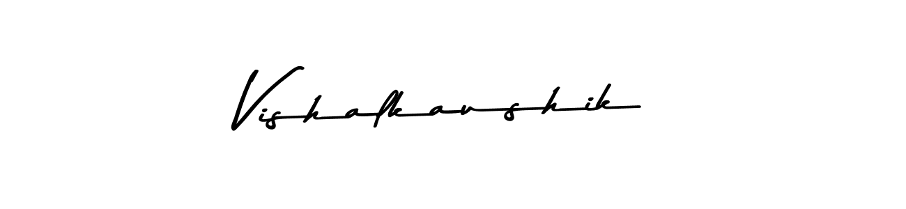 Also we have Vishalkaushik name is the best signature style. Create professional handwritten signature collection using Asem Kandis PERSONAL USE autograph style. Vishalkaushik signature style 9 images and pictures png
