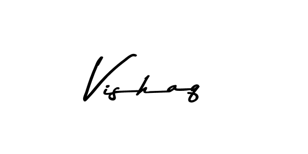 You can use this online signature creator to create a handwritten signature for the name Vishaq. This is the best online autograph maker. Vishaq signature style 9 images and pictures png